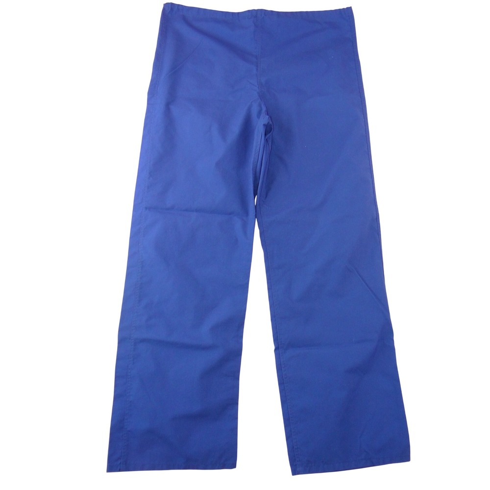 Medline AngelStat Womens Scrub Pants Royal Blue Small Straight Leg